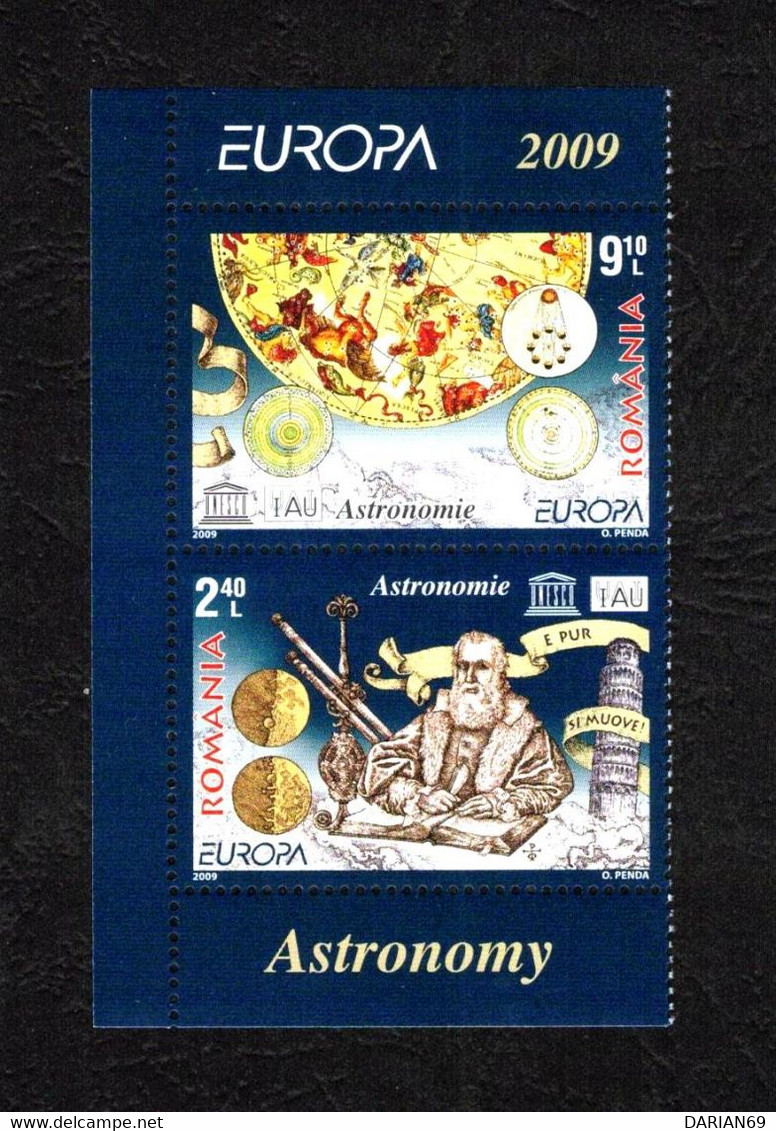 ROMANIA 1832, 2009,  EUROPA 2009 Stamps - Astronomy - Autres & Non Classés