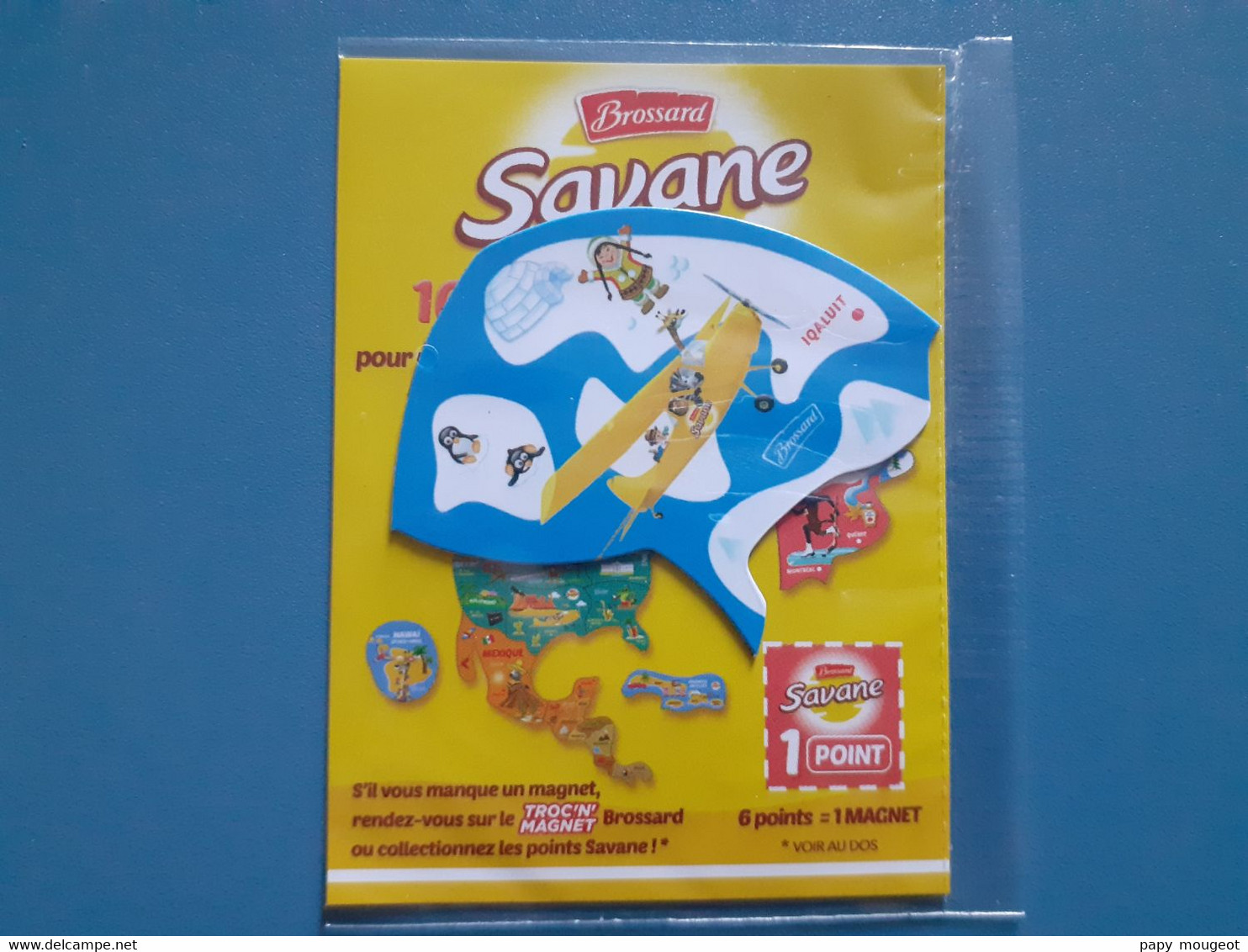 Brossard Savane - 16 Magnets Carte AMERI'MAGNETS - Canada - Iqaluit - Advertising