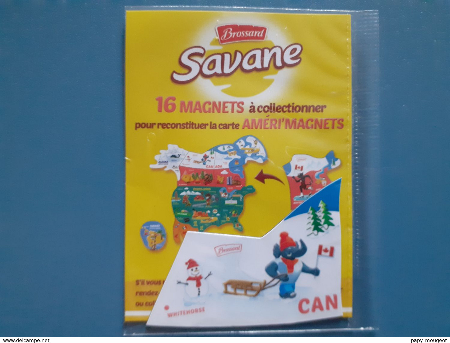 Brossard Savane - 16 Magnets Carte AMERI'MAGNETS - Canada - Whitehorse - Publicitaires