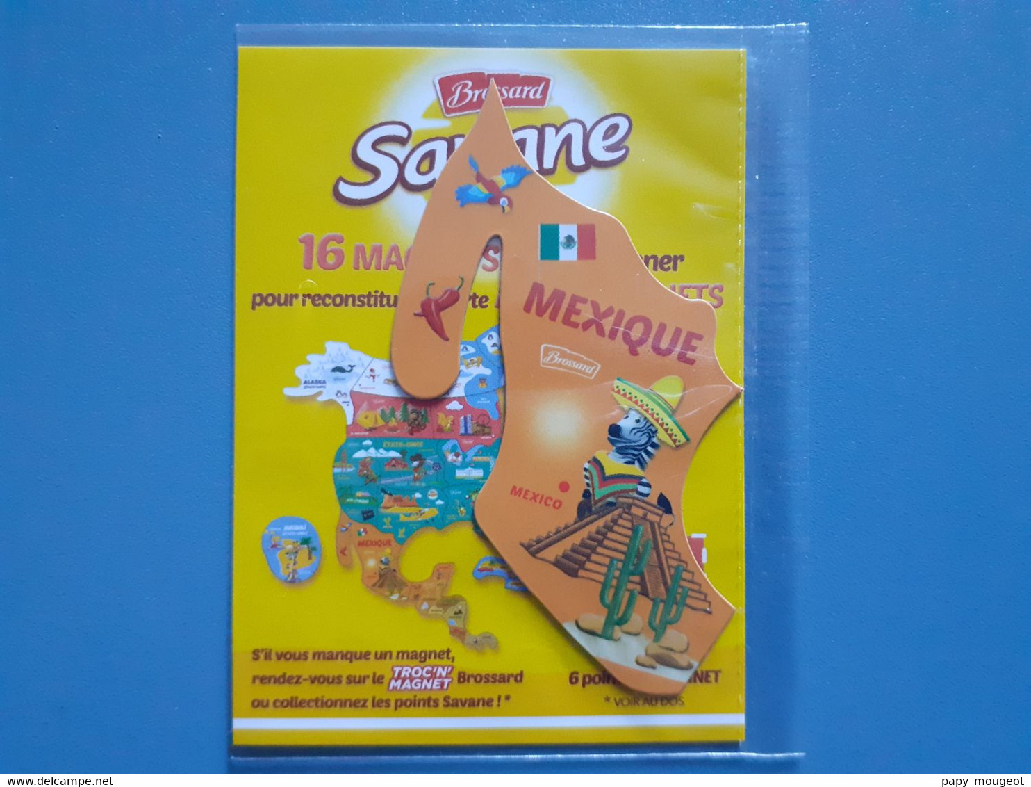 Brossard Savane - 16 Magnets Carte AMERI'MAGNETS - Mexique - Mexico - Reklame