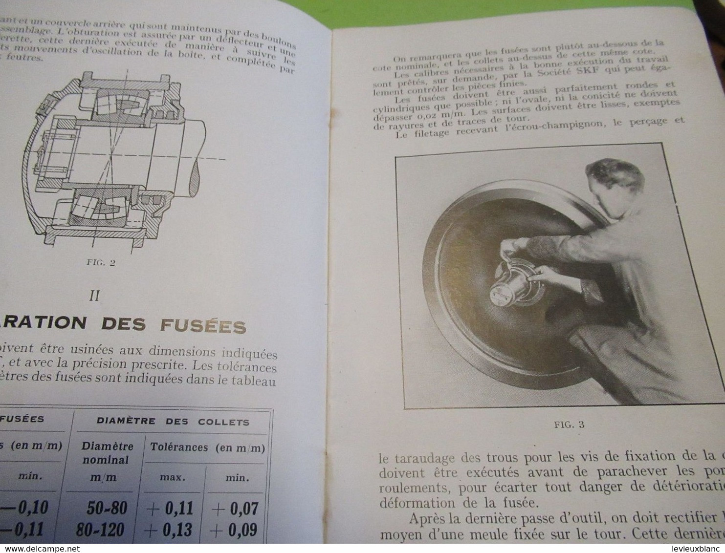 Manuel/Description Montage & Entretien Des BOITES D'ESSIEUX SKF/Compagnie D'Applications Mécaniques/Paris/1933     AC155 - Auto