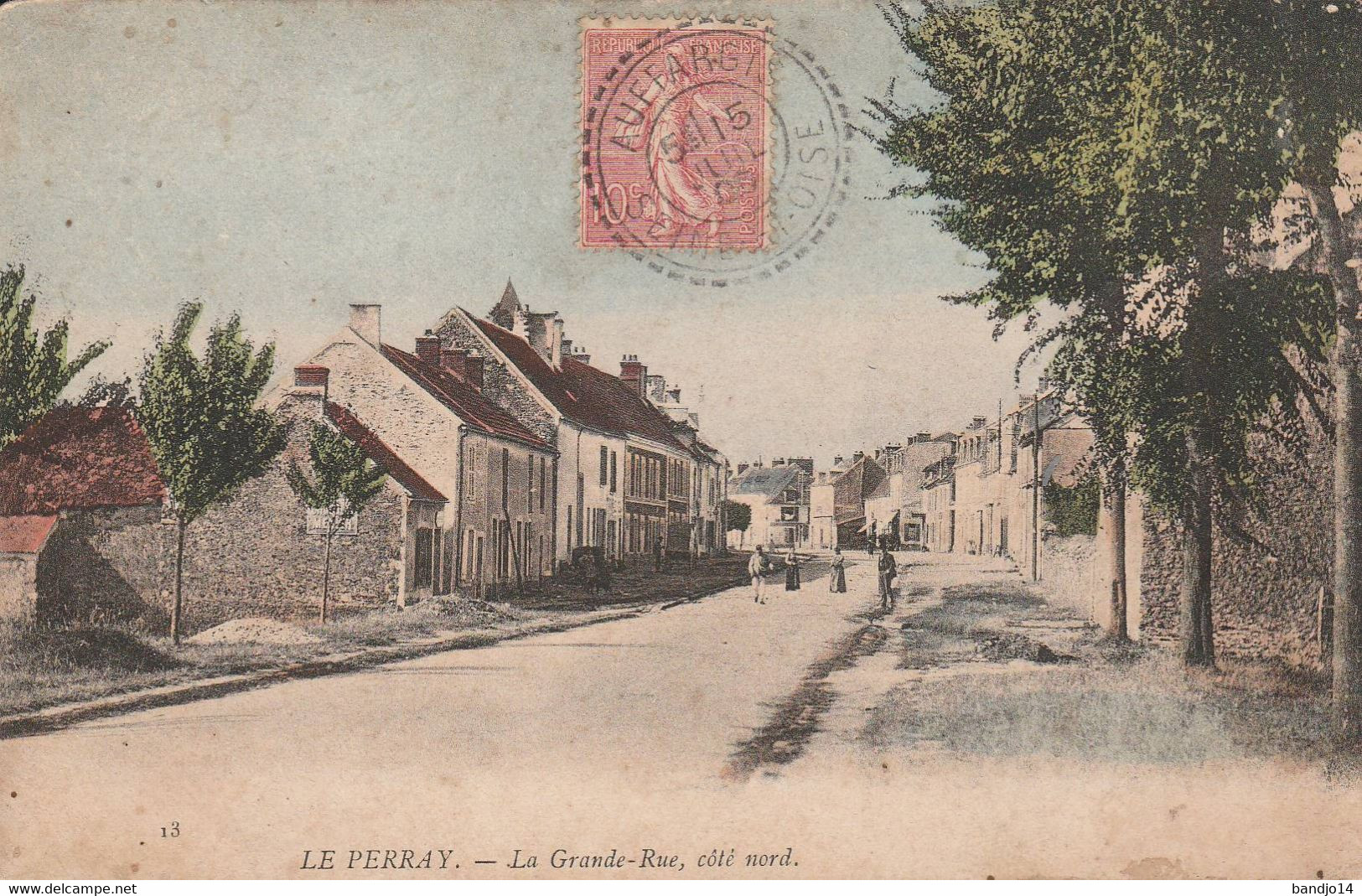 Le Perray - La Grande Rue Coté Nord - Scan Recto-verso - Le Perray En Yvelines