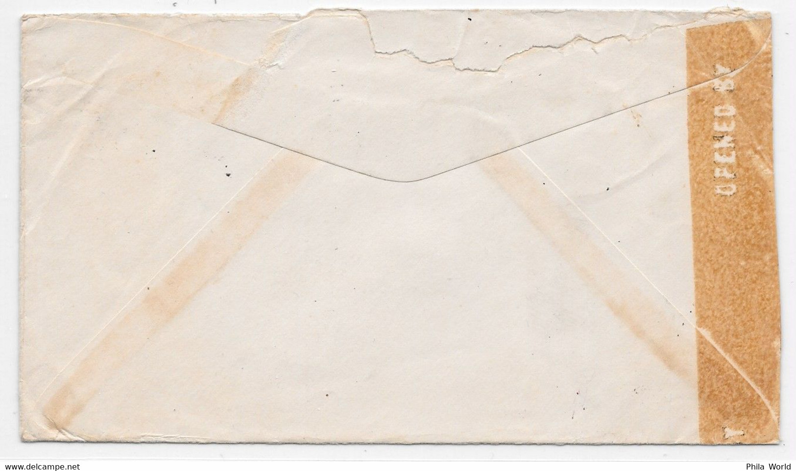 WW2 - 1943 - APO 700 ORAN ALGERIE US ARMY POSTAL OFFICE En FRANCHISE Sur Lettre CENSORED EXAMINER 2166 > SUSSEX - Guerre Mondiale (Seconde)