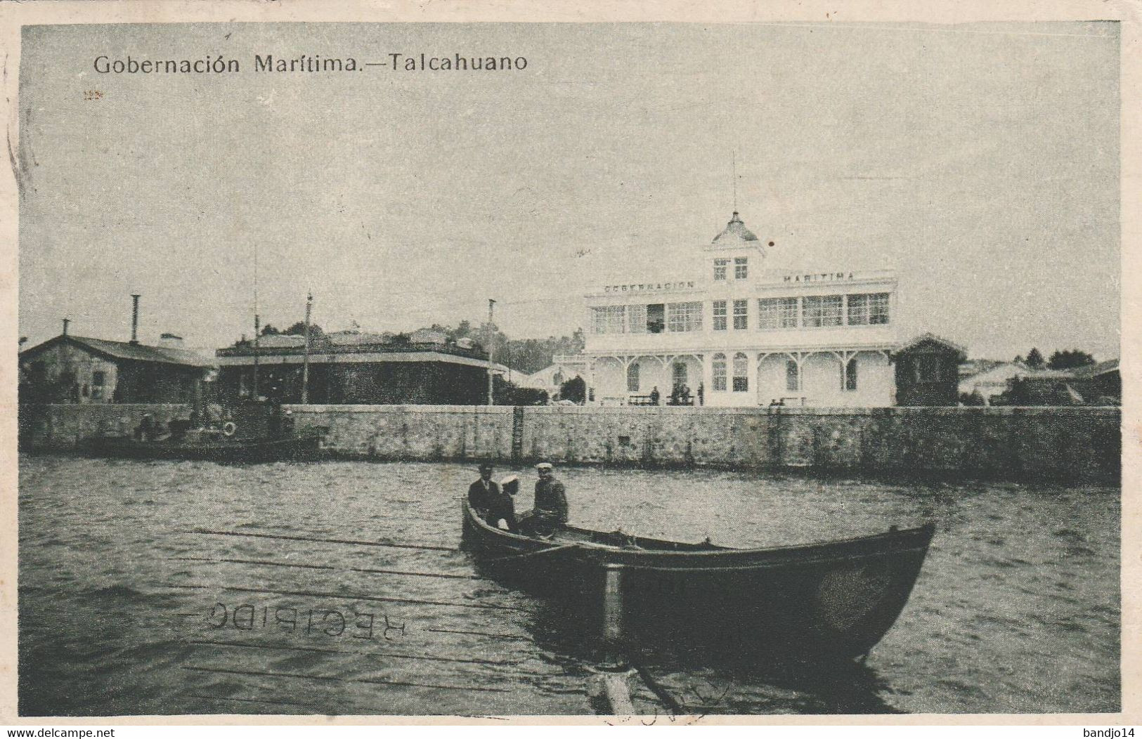1922 Gobernacion Maritima . - Talcahuano  - Scan Recto-verso - Chili