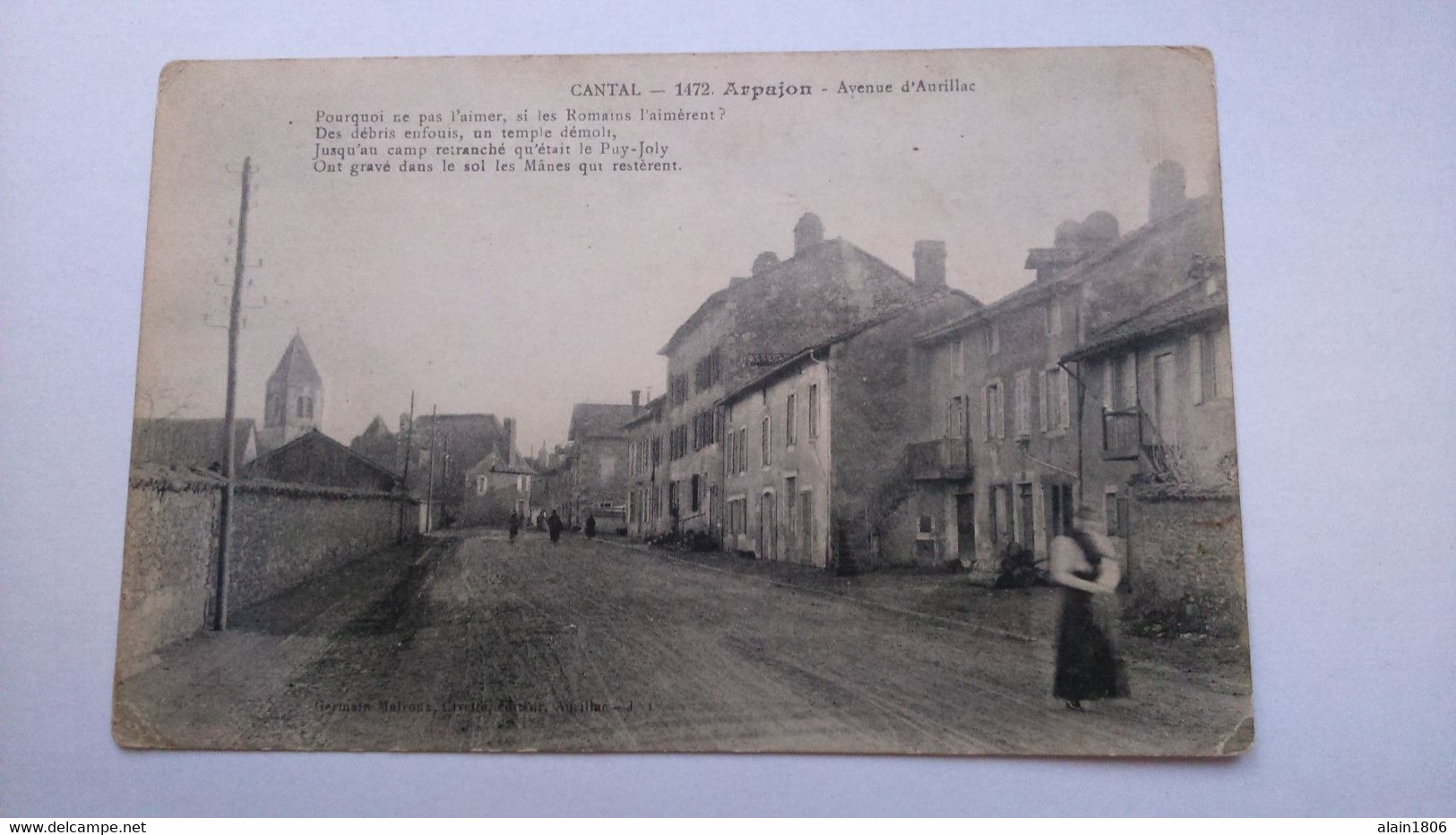 Carte Postale  ( EE6 ) Ancienne De Arpajon , Avenue D Aurillac - Arpajon Sur Cere