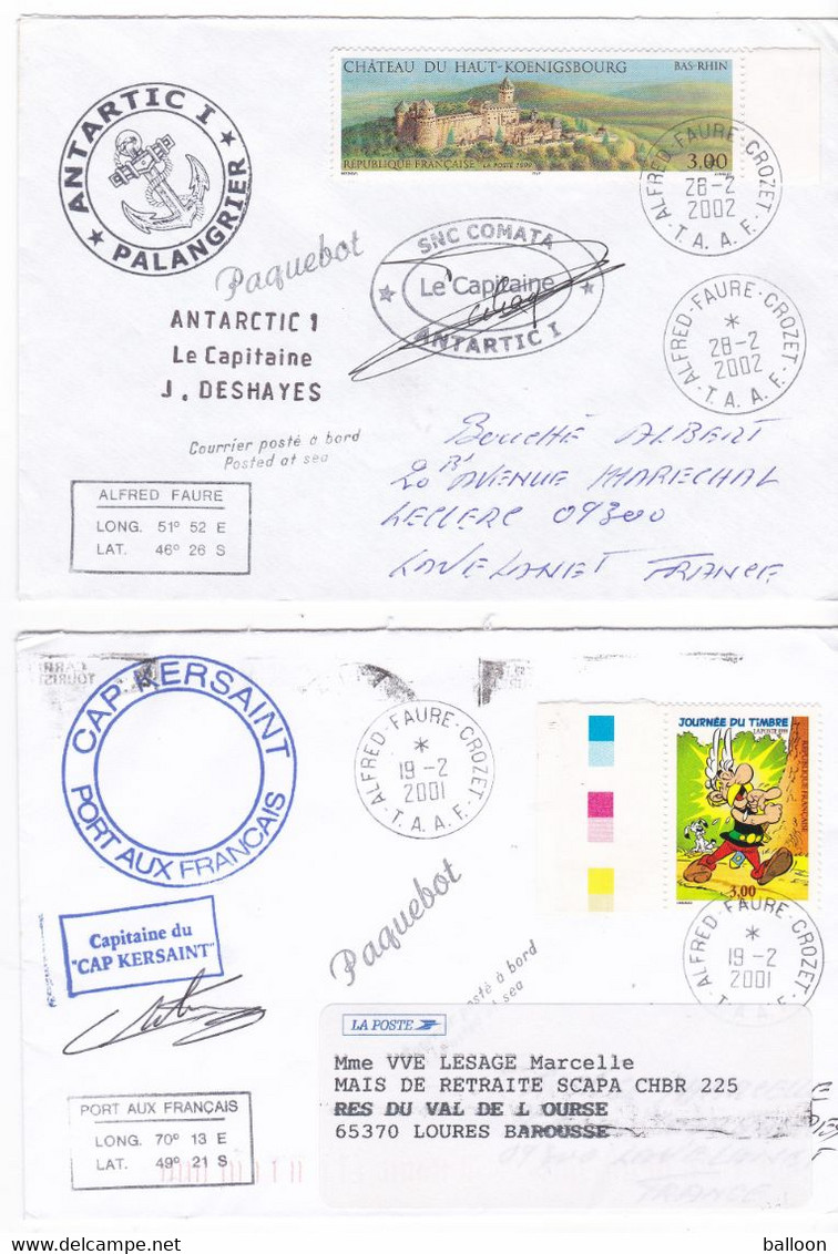 TAAF - Lot De 10 Enveloppes De Crozet - Collections, Lots & Séries