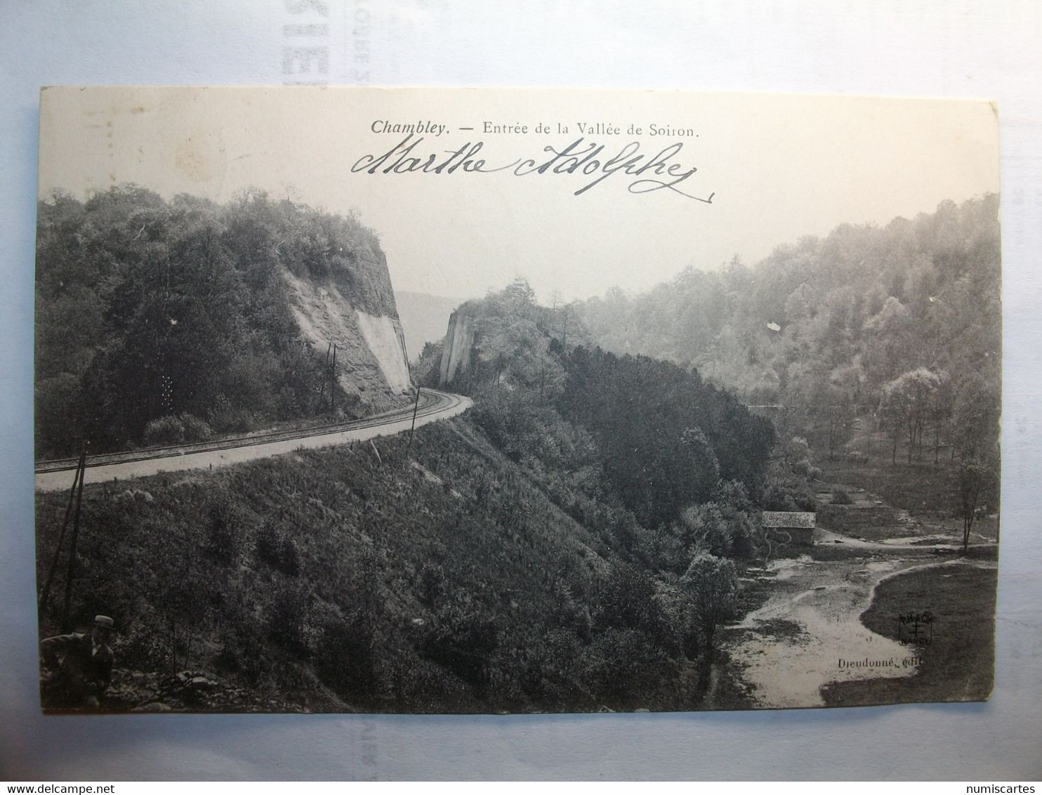 Carte Postale Chambley (54) Entrée De La Vallée De Soiron (Petit Format Noir Et Blanc Oblitérée 1905 Timbre 5 Centimes ) - Chambley Bussieres