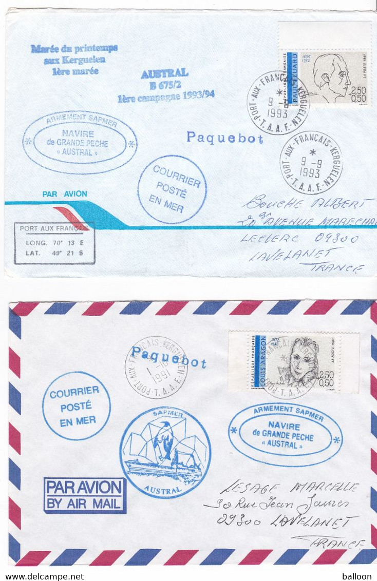 TAAF - Lot De 15 Enveloppes De Kerguelen - Collezioni & Lotti