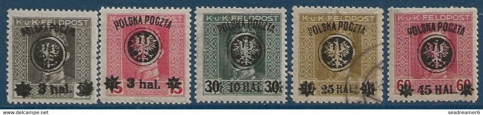 Pologne N°99 à 107* Sauf 102 Oblitéré...TTB - Unused Stamps