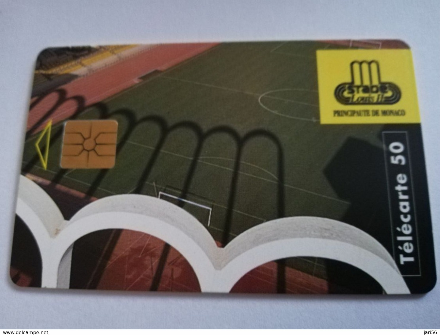 MONACO CHIPCARD  50 UNITS FAITES DU SPORT AU STADE LOUIS 2   Fine Used Cards   ** 3945 ** - Mónaco