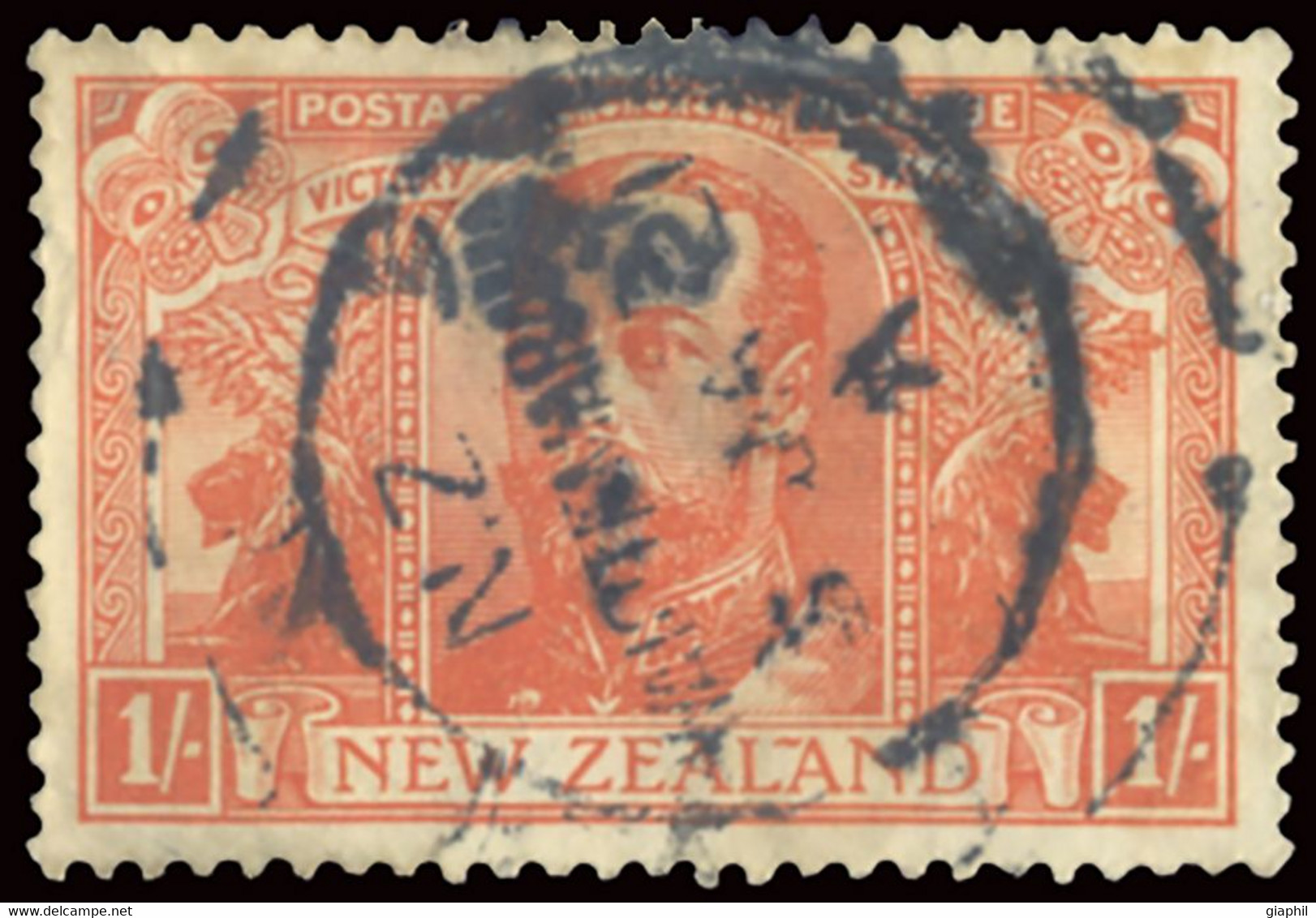 NEW ZEALAND 1920 1 SH. (SG 458) USED OFFER! - Usati