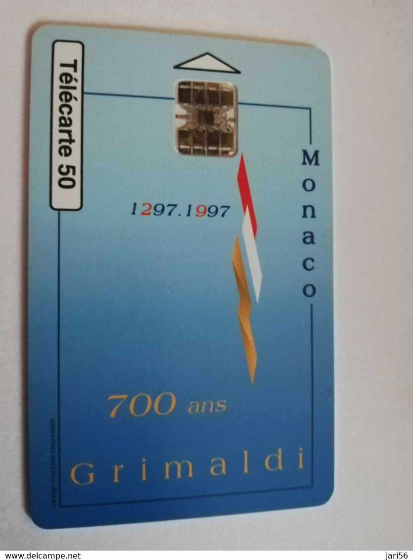 MONACO CHIPCARD  50 UNITS 700 ANS GRIMALDI      Fine Used Card   ** 3949 ** - Monaco