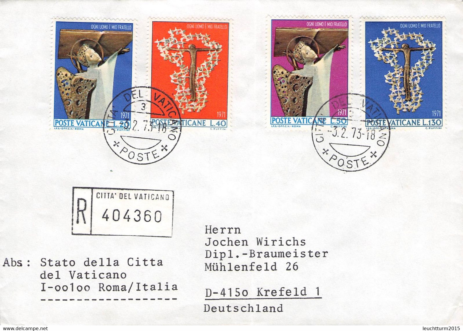 VATICAN - COLLECTION 25 COVERS, CARDS /GA34