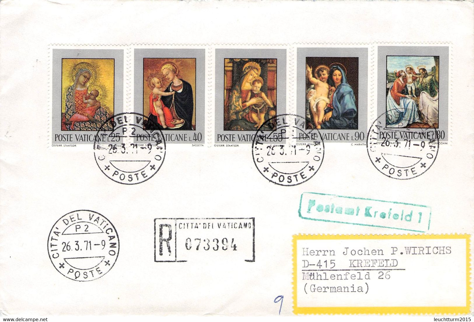 VATICAN - COLLECTION 25 COVERS, CARDS /GA34