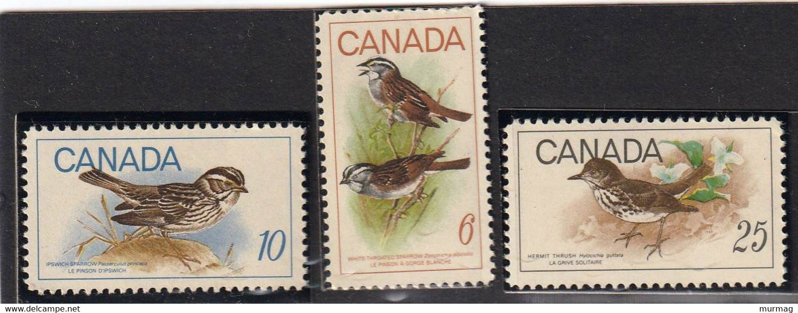 CANADA - Faune, Passereaux, Préservation Nature - Y&T N° 422-424-399 - MNH - 1969 - Andere & Zonder Classificatie