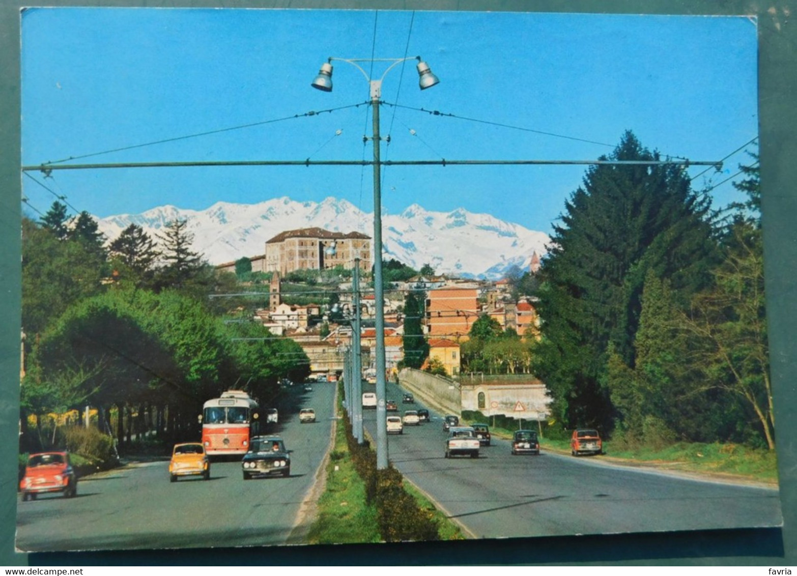 RIVOLI, C.so Torino E Il Castello  # Cartolina Viaggiata  - Destinazione Ivrea - Rivoli