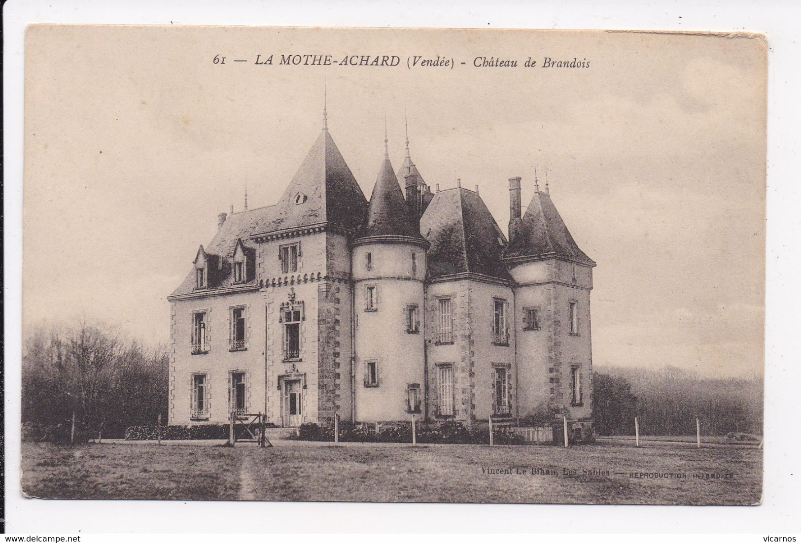 CP 85 LA MOTHE ACHARD Chateau De Brandois - La Mothe Achard