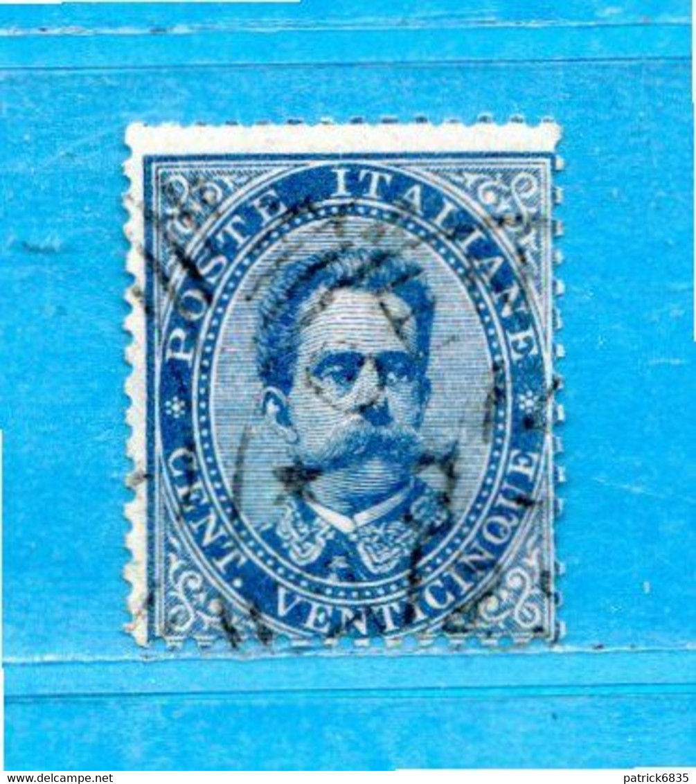 REGNO °- 1879 -  Effigie Di Umberto I. C 25.  Sass. 40.   Usato. - Andere & Zonder Classificatie