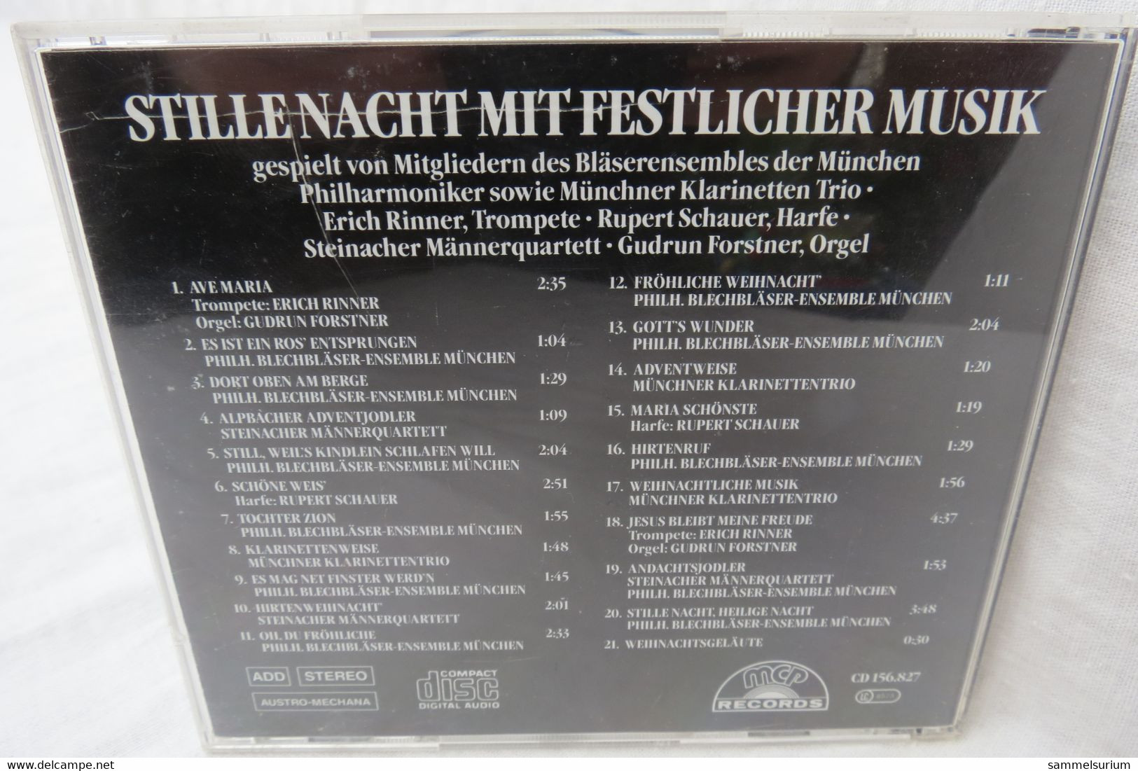 CD "Stille Nacht Mit Festlicher Musik" Diverse Interpreten - Weihnachtslieder