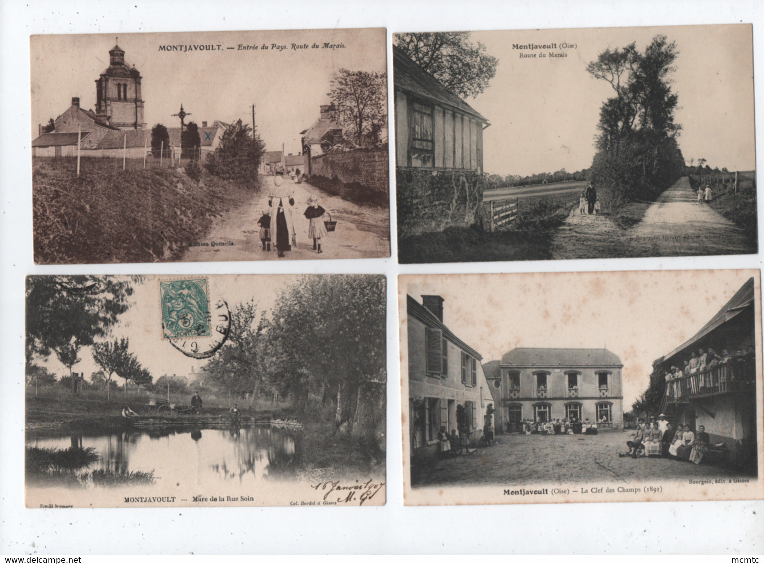 6 Cartes  - Montjavoult    -   Oise 60  - - Montjavoult