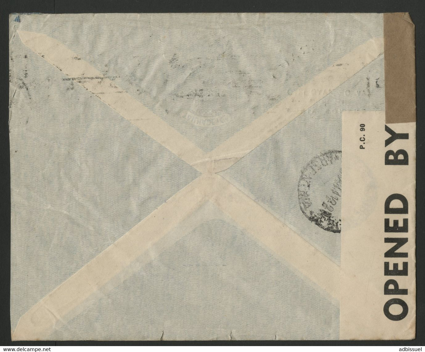 ARGENTINE Pli Par Avion En 1941 Pour La France Par Voie Maritime + La Censure Anglaise Des Bermudes (voir Description) - Cartas & Documentos