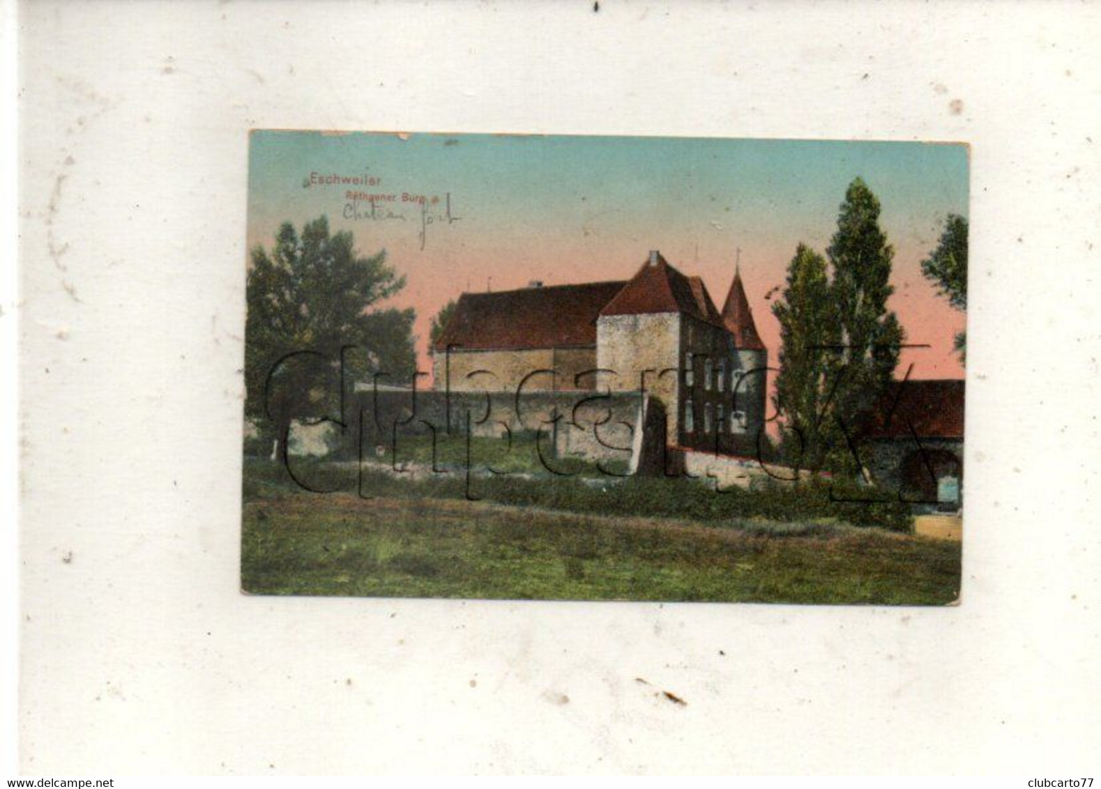 Eschweiler (Allemagne, Rhénanie-du-Nord-Westphalie) : Rethgener Burg Im 1919 PF. - Eschweiler