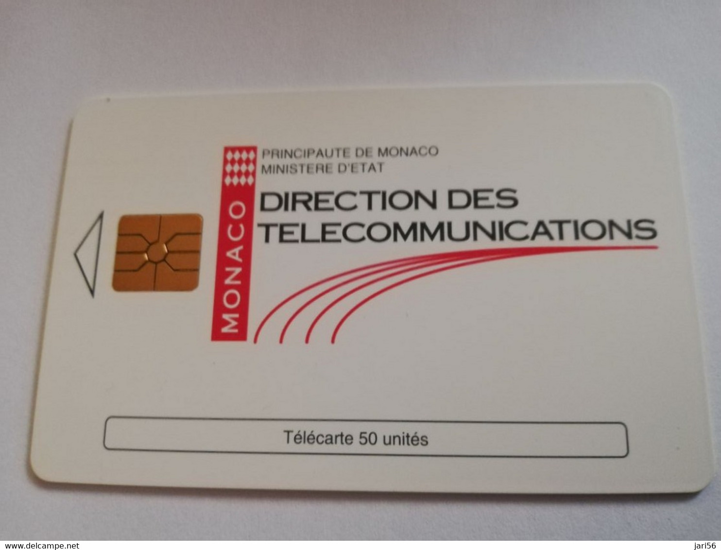 MONACO CHIPCARD  50 UNITS  DIRECTION DES TELECOMMUNICATIONS      Fine Used Card   ** 3951 ** - Monaco