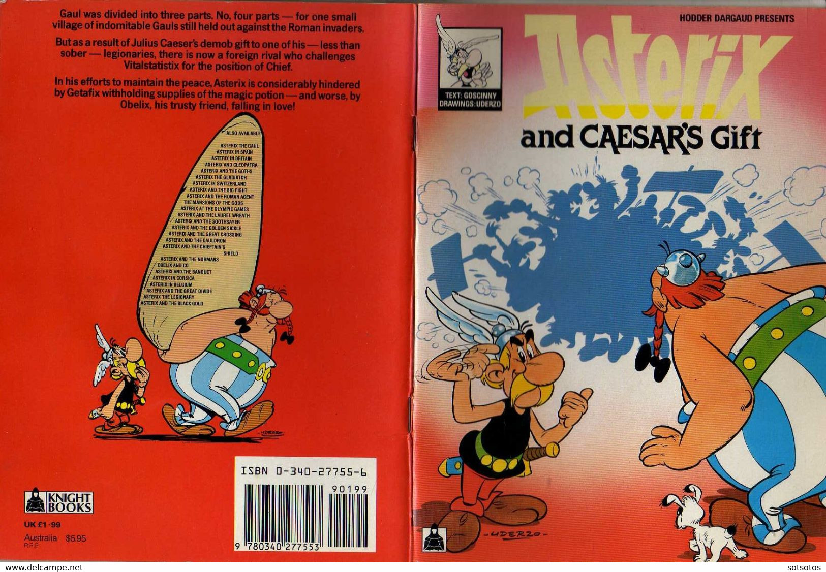Asterix And Caesar's Gifr - 1989 - Excellent Condition Small Format - BD Traduites