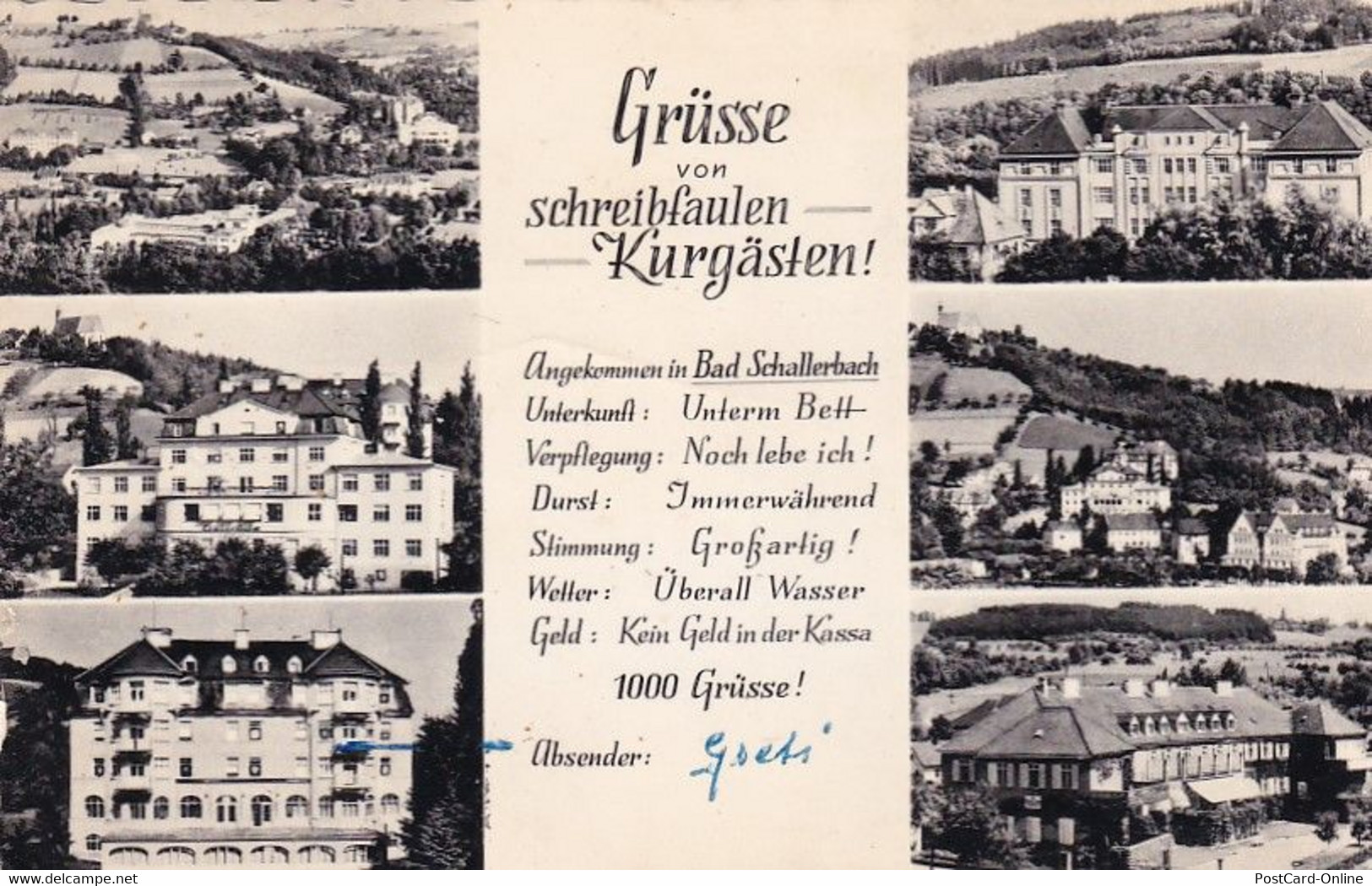 1665 - Österreich - Bad Schallerbach , Kuranstalt , Mehrbildkarte - Gelaufen 1965 - Bad Schallerbach