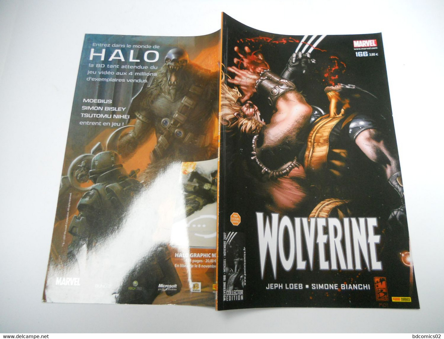 Wolverine N° 166 Collector Edition  Du Sang Dans L'air " ( Jeph Loeb / Simone Bianchi TTBE C2 - Volverine