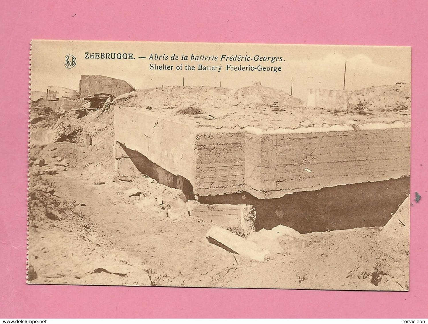 C.P. Zeebrugge =  Oorlog  1914-1918 :   Abri  De La Batterie FREDERIC-GEORGES - Brugge