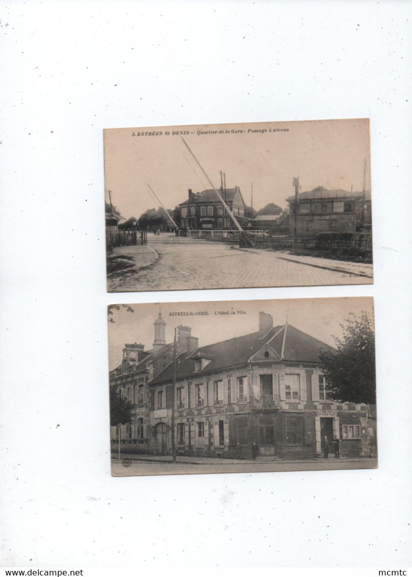 5 Cartes  -  Estrees Saint Denis   -   Oise 60  - - Estrees Saint Denis