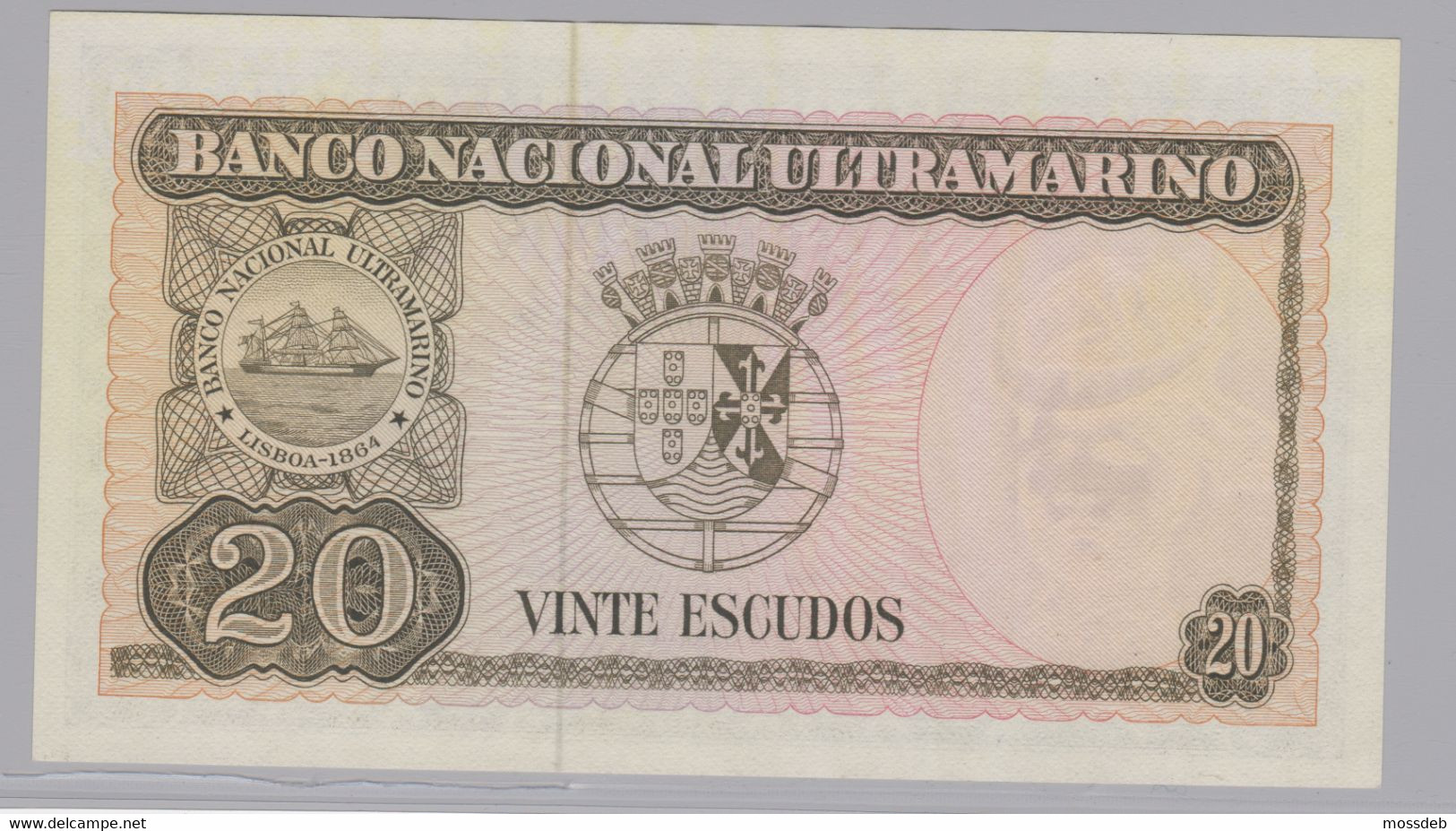 TIMOR 20 ESCUDOS - RÉGULO D. ALEIXO - 24/10/1967 - NOVA NÃO CIRCULADA  - CRISP UNCIRCULATED - Timor