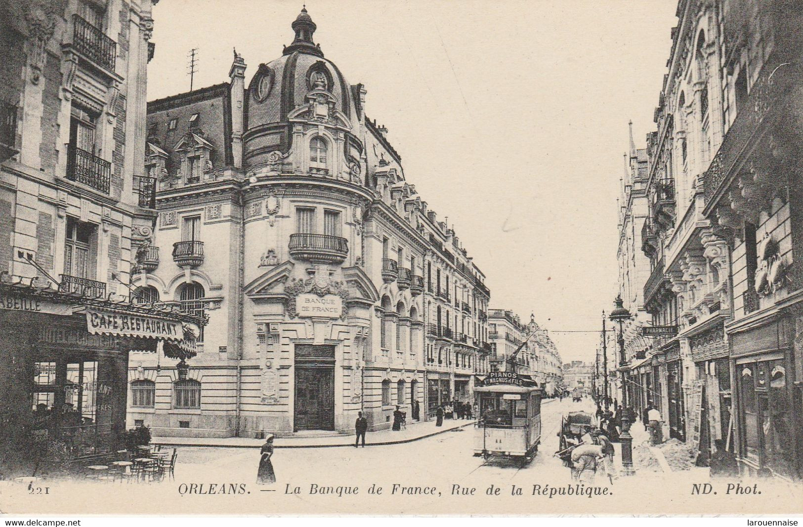 45 - ORLEANS - La Banque De France, Rue De La République - Banques