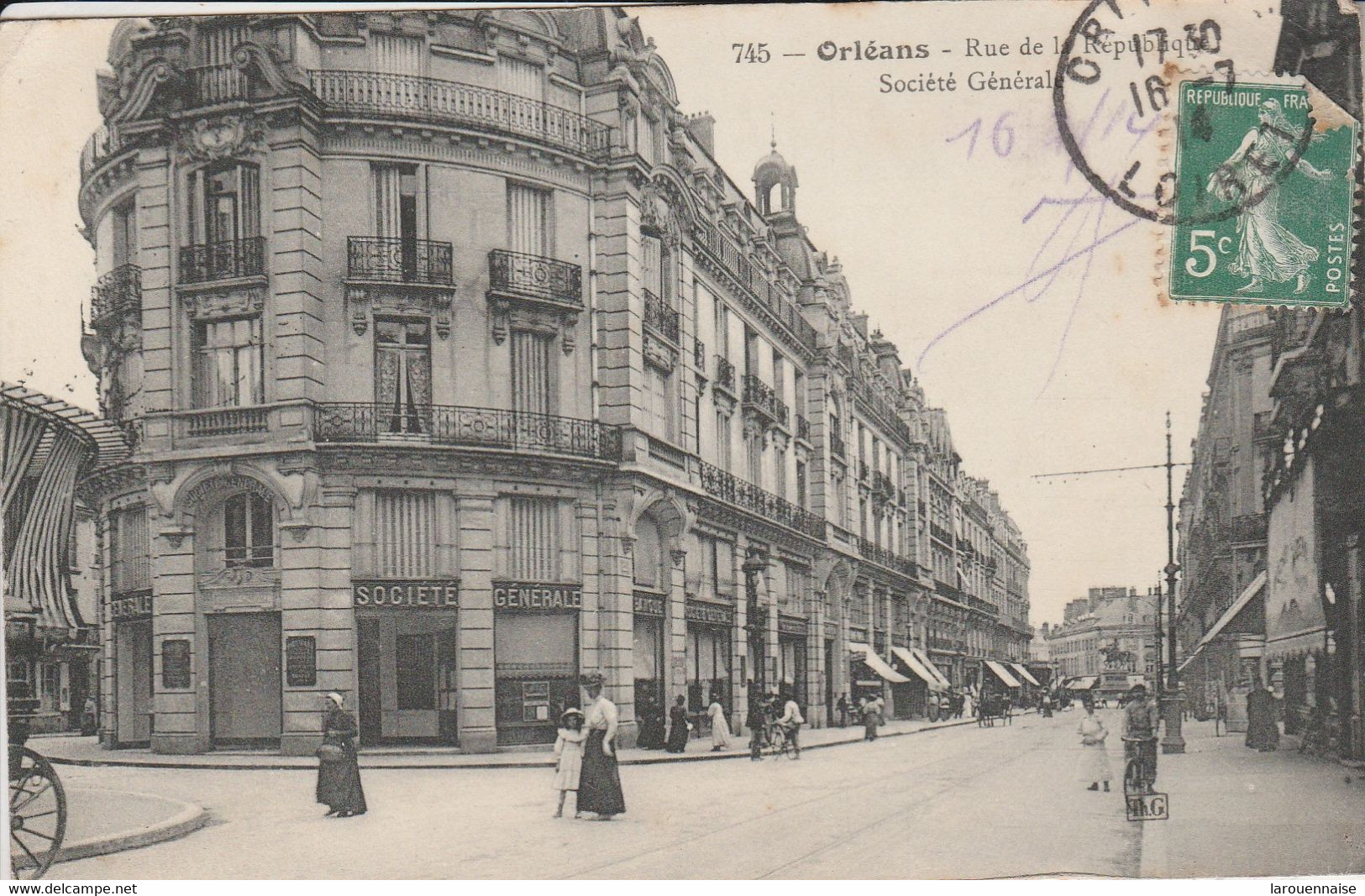 45 - ORLEANS - Rue De La République - Société Générale - Banques