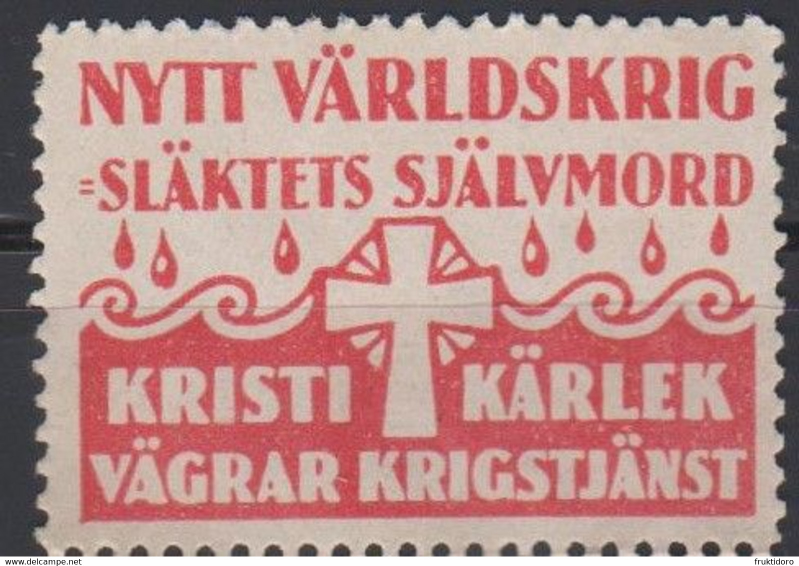 Sweden Conscientious Objector World War II 1939 - Refuse War Services * * - Variétés Et Curiosités