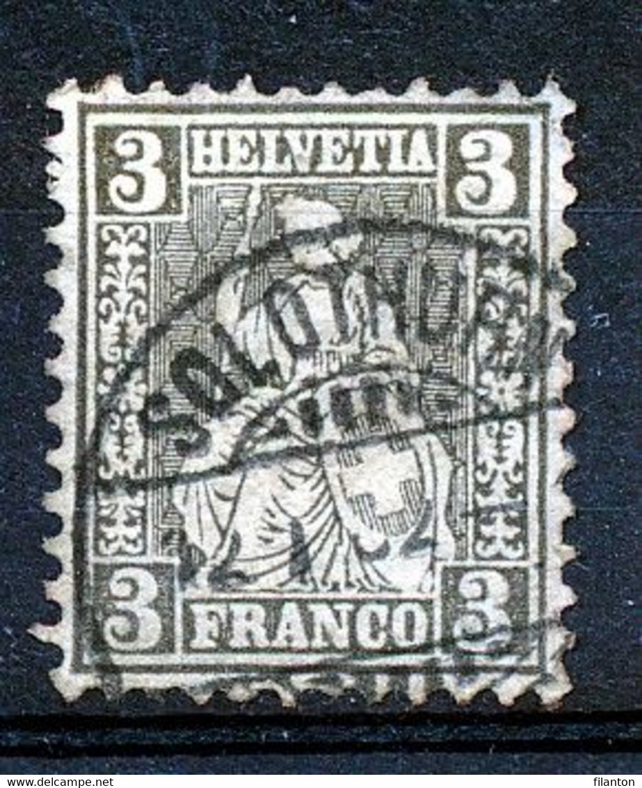 HELVETIA - Mi Nr 21 - "SOLOTHURN" - Cote 180,00 € - (ref. 2781) - Used Stamps