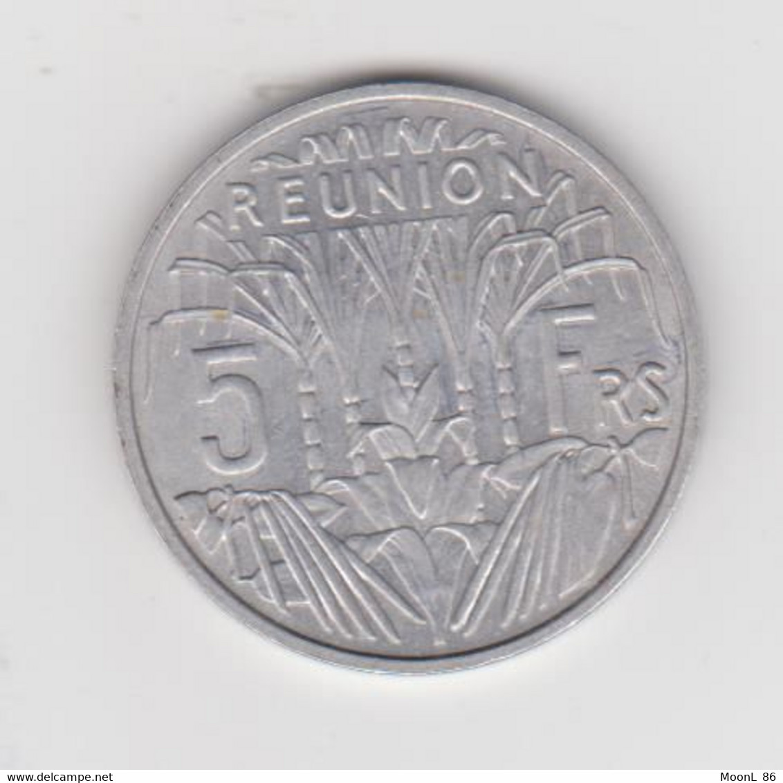 1955 - ILE DE LA REUNION - 5 FRANCS ALU - Reunión