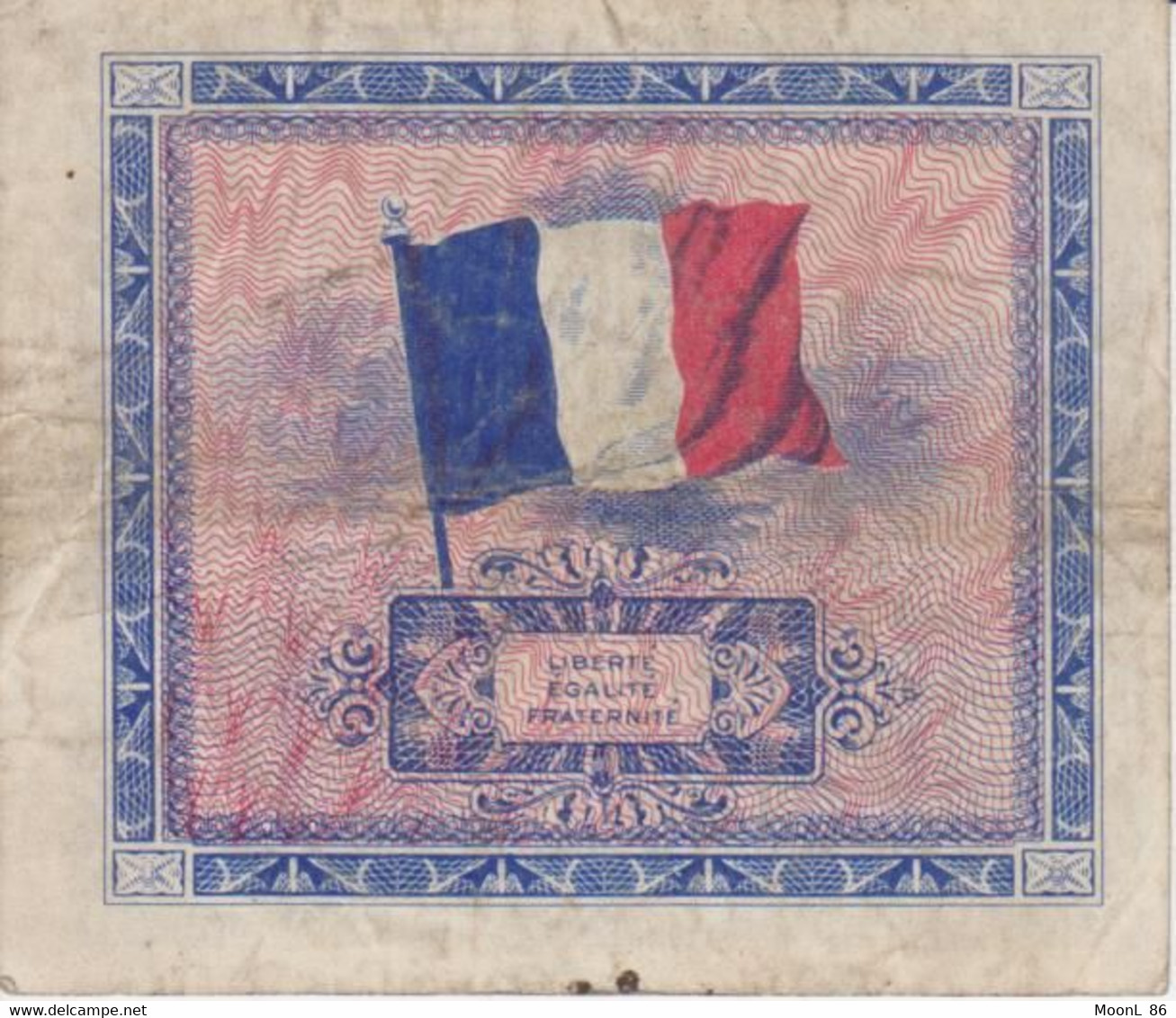 1944 -Billet 2 Francs Série De 1944 FRANCE Préparer Par Les USA Pour La Libération - DRAPEAU LIBERTE EGALITE FRATERNITE - 1944 Flag/France