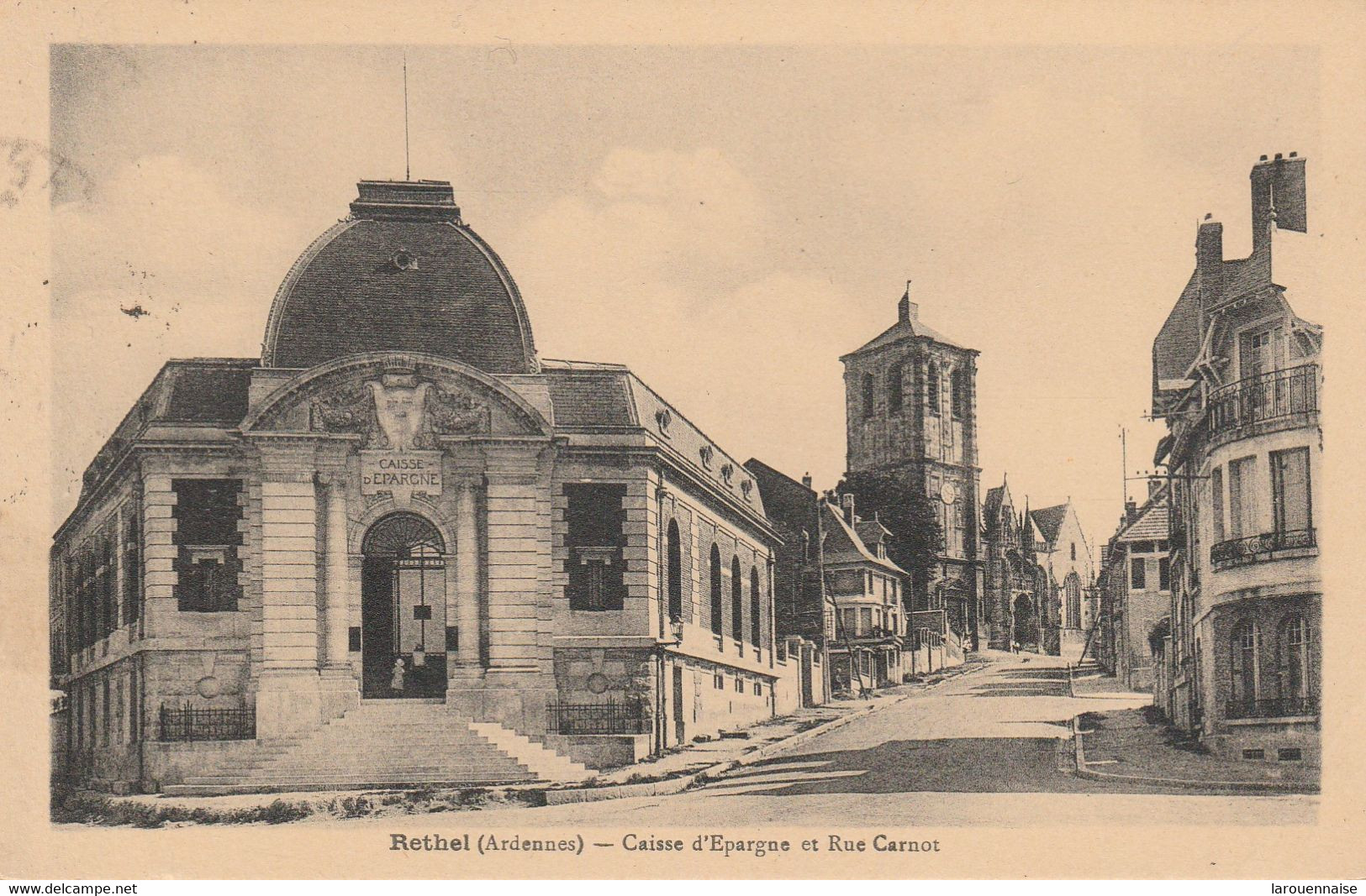08 - RETHEL - Caisse D' Epargne Et Rue Carnot - Banques