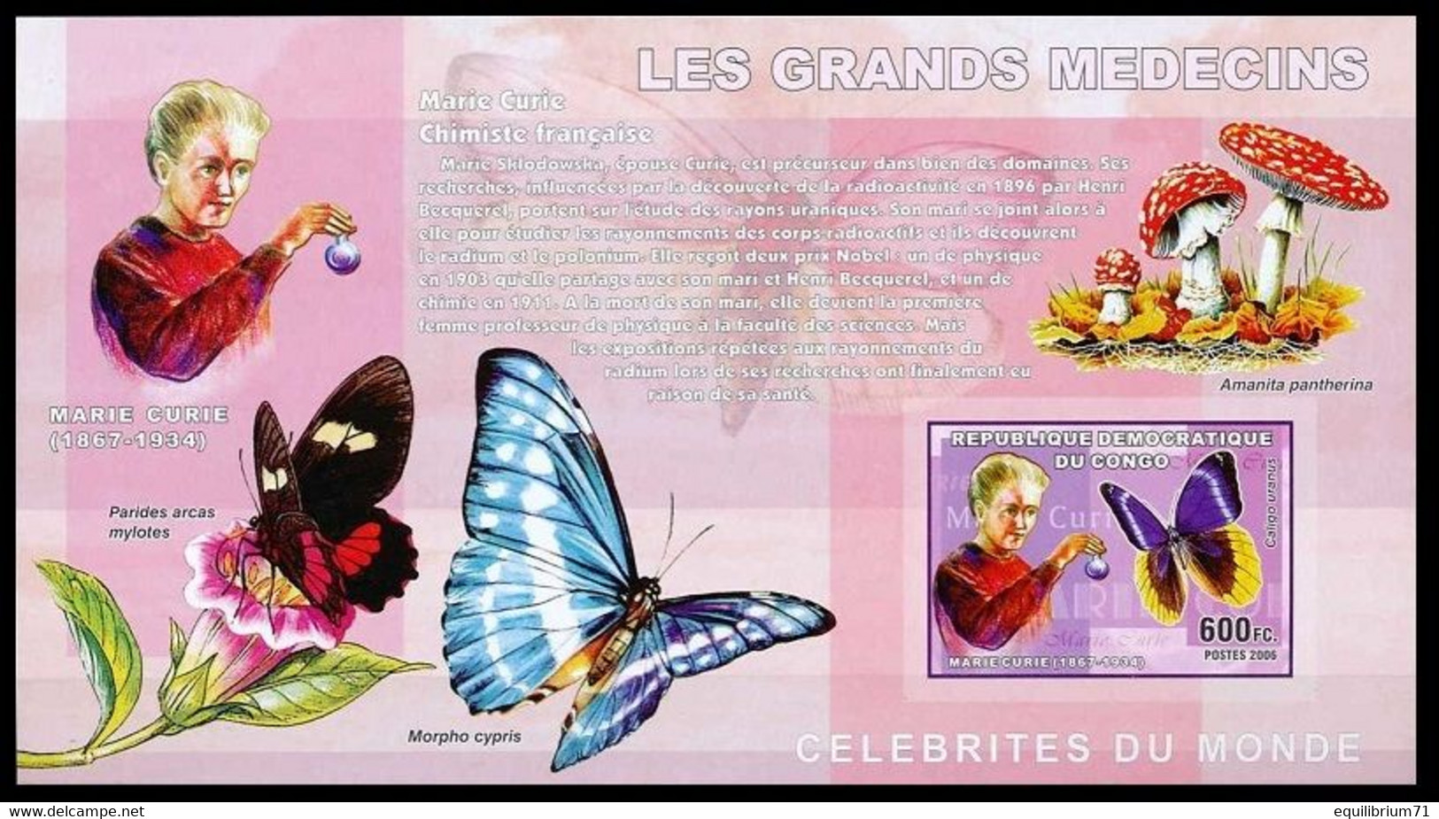 BL379/382**ND - Les Grands Médecins / De Grote Doktoren / Die Großen Ärzte / The Great Doctors - CONGO - Louis Pasteur