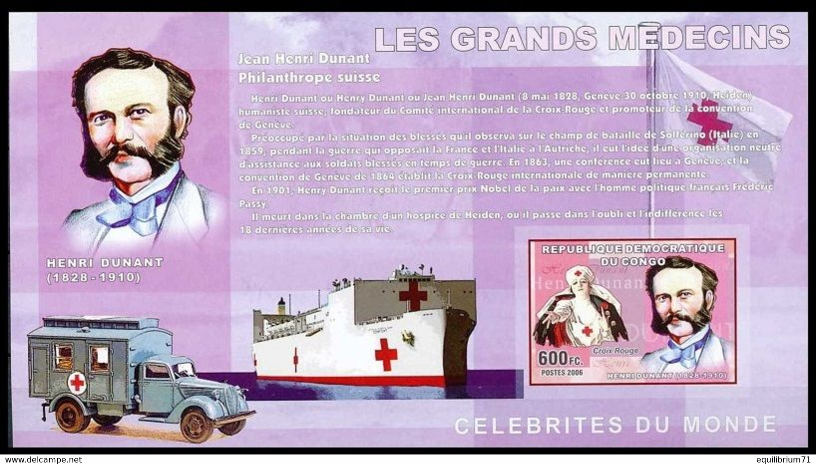 BL379/382**ND - Les Grands Médecins / De Grote Doktoren / Die Großen Ärzte / The Great Doctors - CONGO - Louis Pasteur