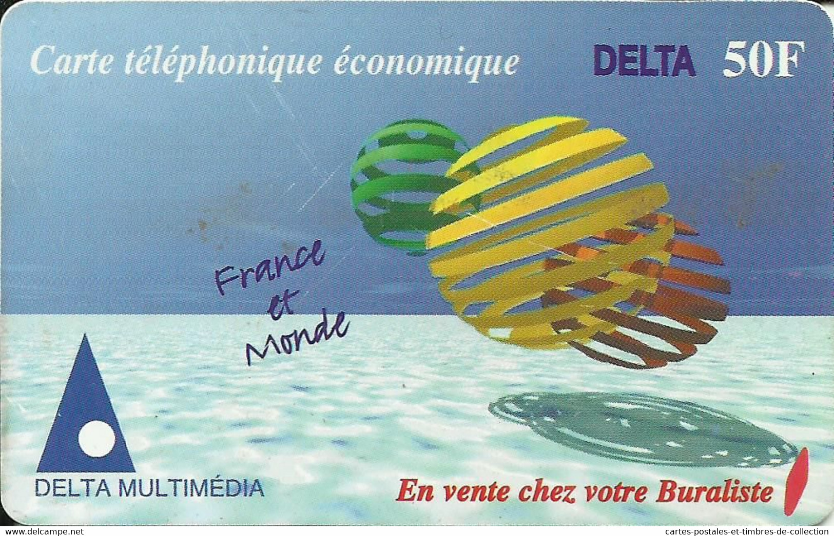 Carte Telephonique , Spheres France Et Monde 50F - Mobicartes (GSM/SIM)