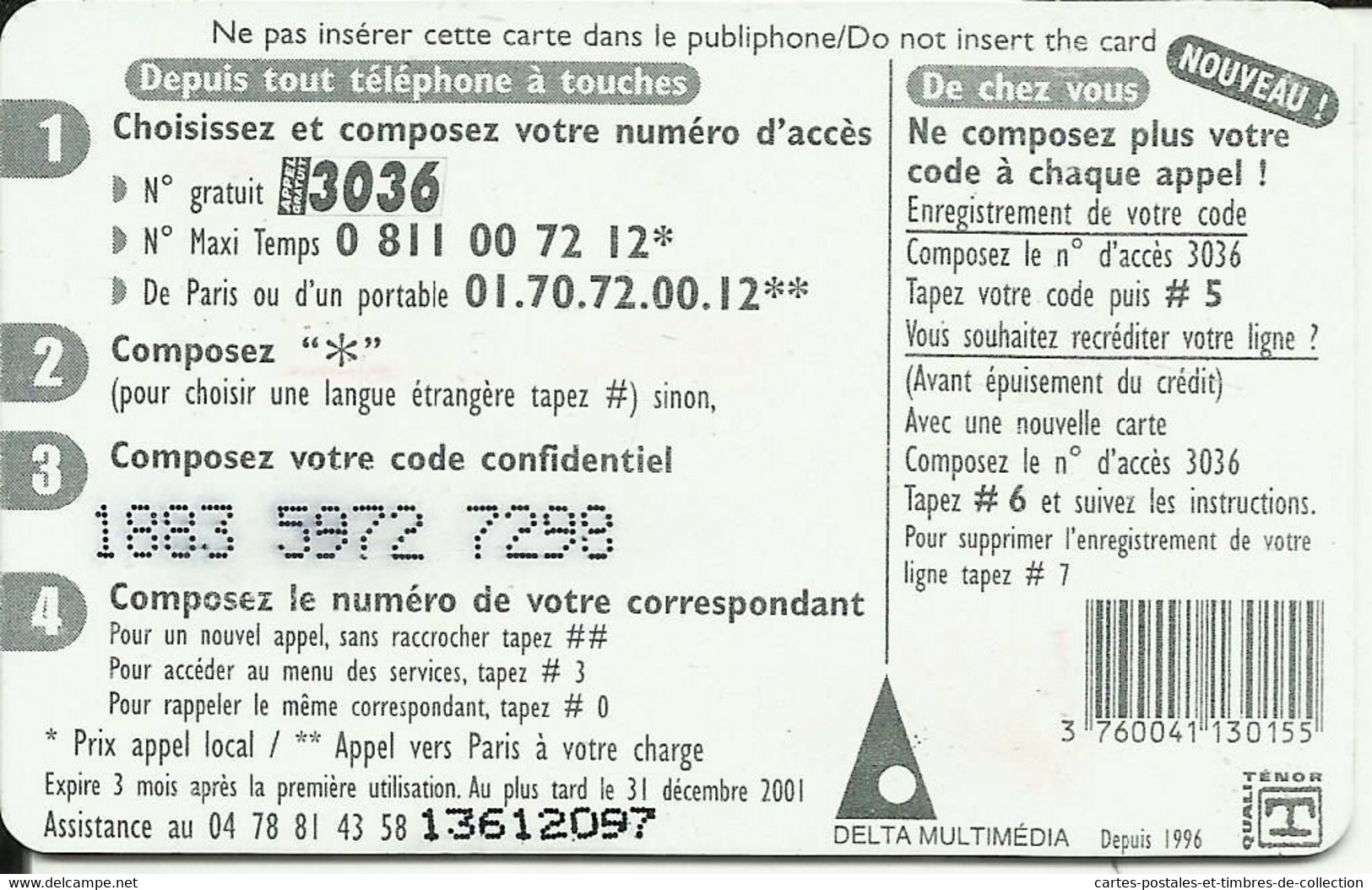 Carte Telephonique , Spheres France Et Monde 50F - Mobicartes (GSM/SIM)