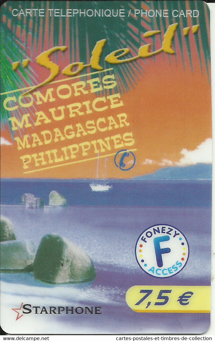 Carte Telephonique , Comores-Maurice-Madagascar-Philippines - Nachladekarten (Handy/SIM)