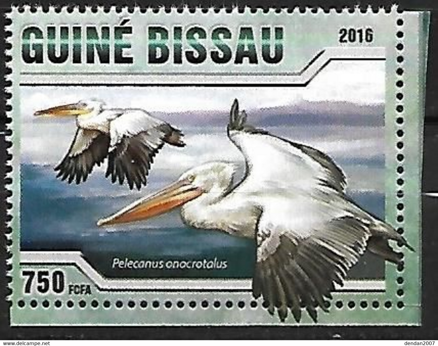 Guinea Bissau, Guiné Bissau - MNH 2016 :   Great White Pelican  -  Pelecanus Onocrotalus - Pélicans