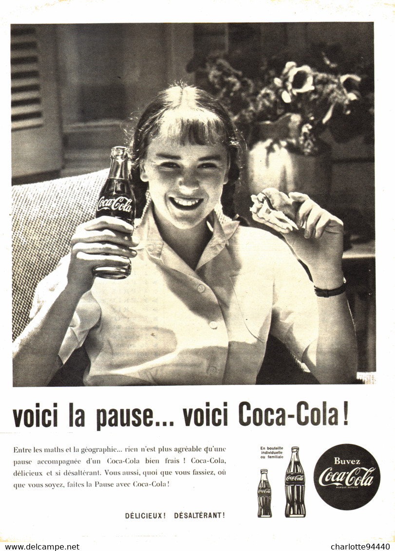 PUB    " COCA COLA  "  1960  ( 21 ) - Reclame-affiches