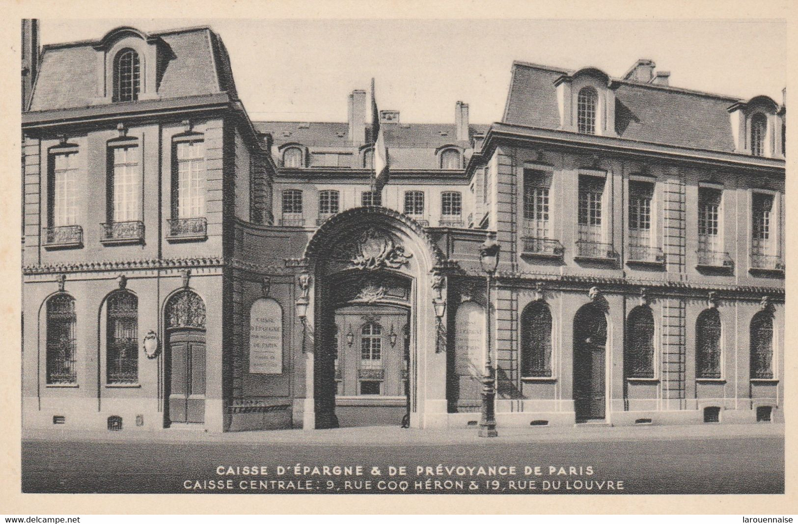 75001 - PARIS  - Caisse D' Epargne & De Prévoyance De Paris 9, Rue Coq Héron & 1, Rue Du Louvre - Banques