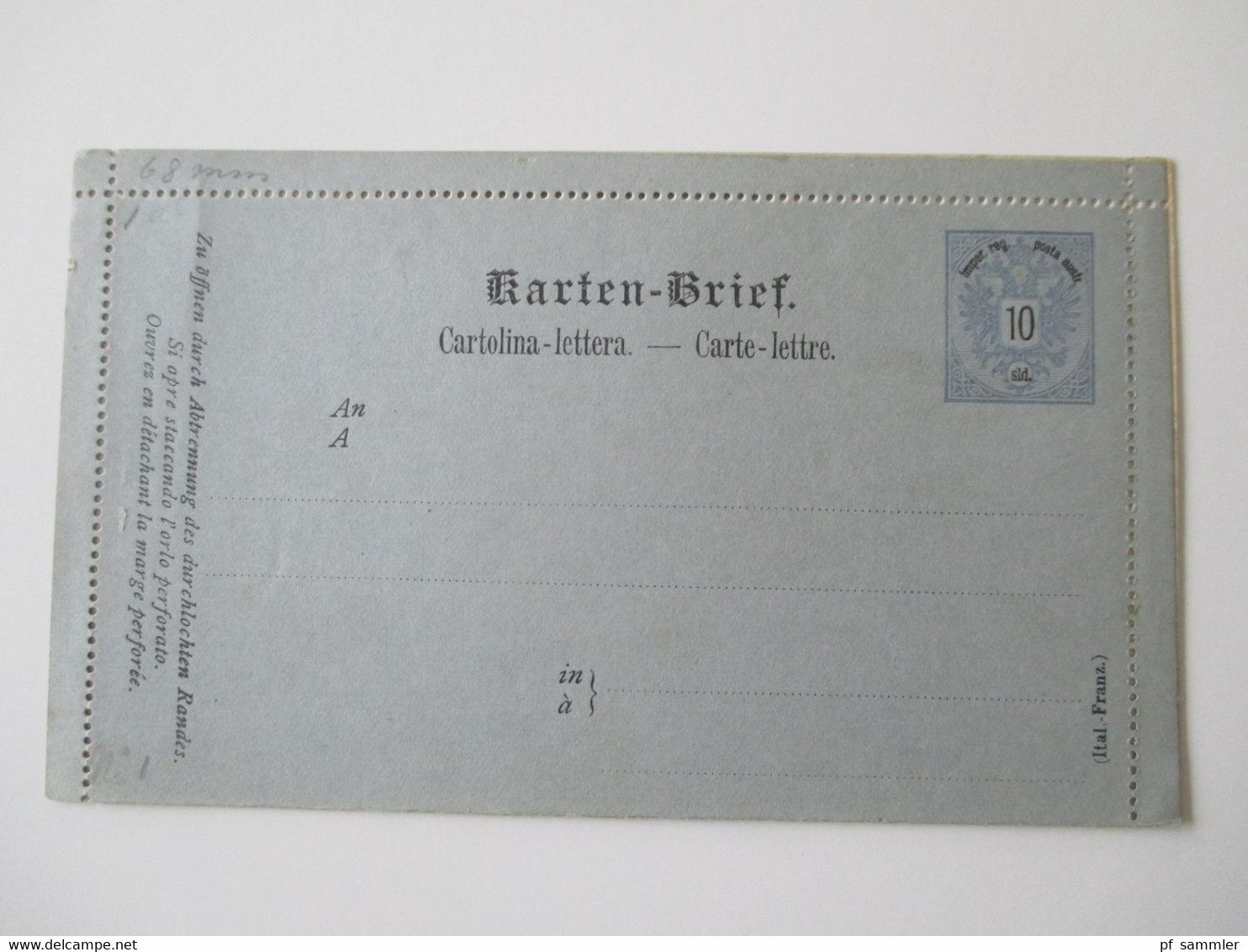 Österreich Levante ab 1883 Ganzsachen / Kartenbriefe / 2x Doppelkarte alles ungebraucht! Insgesamt 11 Stück