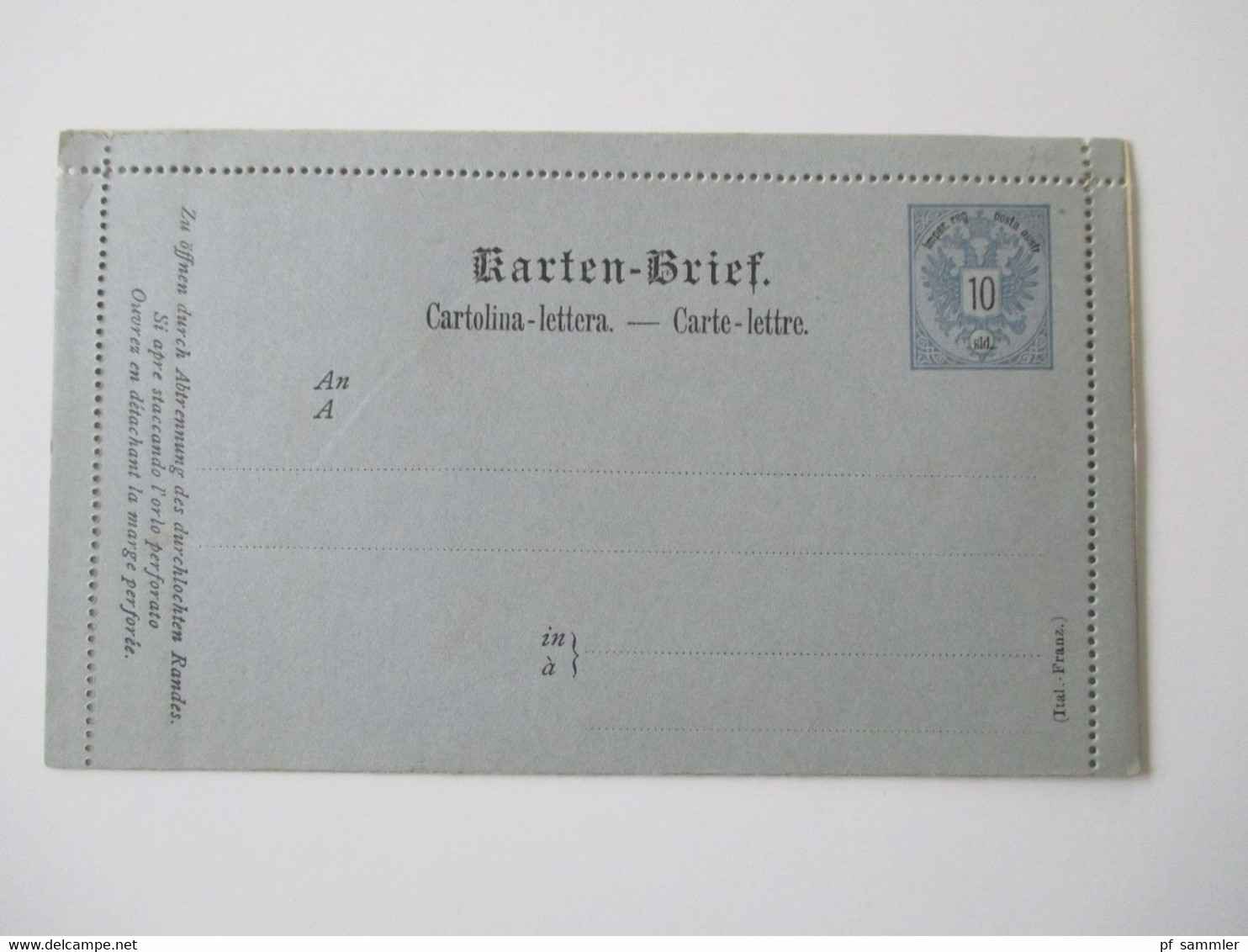 Österreich Levante ab 1883 Ganzsachen / Kartenbriefe / 2x Doppelkarte alles ungebraucht! Insgesamt 11 Stück